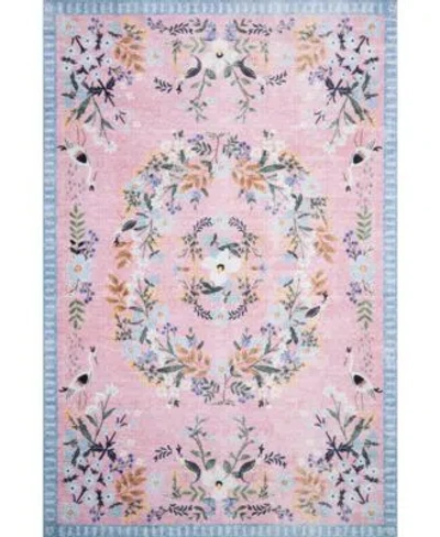 Rifle Paper Co Palais Pal 03 Rug Collection In Teal