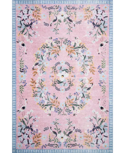 Rifle Paper Co Palais Pal-03 3'9" X 5'9" Area Rug