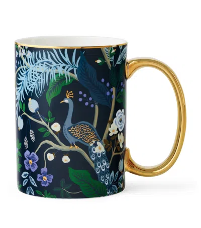 Rifle Paper Co Peacock Mug In Green