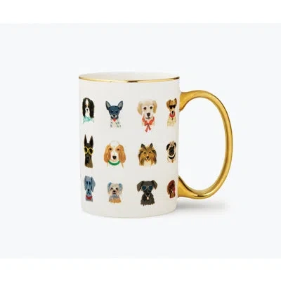 Rifle Paper Co Porcelain Coffee Mug In White