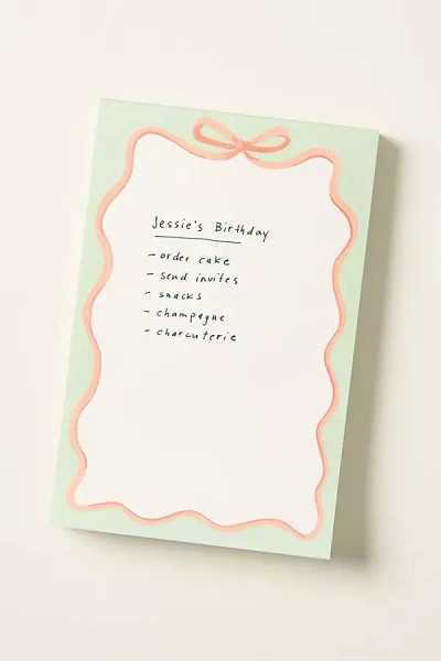 Rifle Paper Co Ribbon Notepad In Neutral