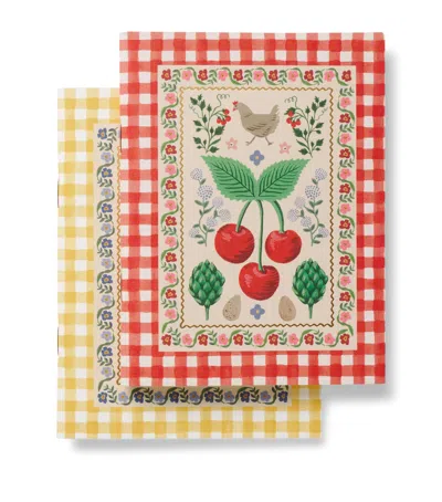 Rifle Paper Co Set Of 2 Home Sweet Home Notebooks In Multi