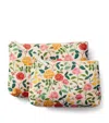 RIFLE PAPER CO SET OF 2 ROSE PRINT POUCHES