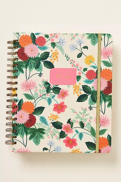 Rifle Paper Co Spiral 17-month Planner In Pink