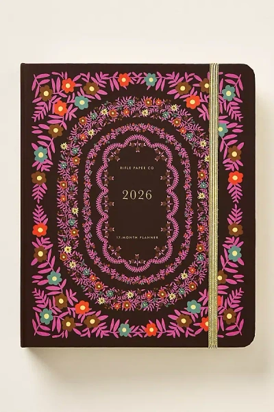 Rifle Paper Co Spiral Planner 17-month 2025-2026 In Multi