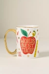 Rifle Paper Co Teacher Mug In Multi