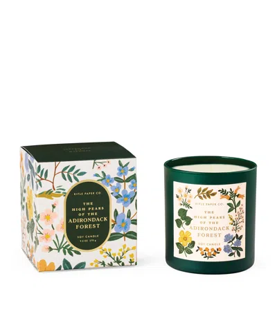 Rifle Paper Co The High Peaks Of The Adirondack Forest Candle In Green