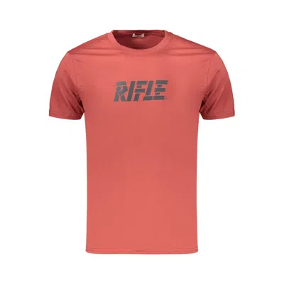 Rifle Rosso Cotton Men's T-shirt In Red