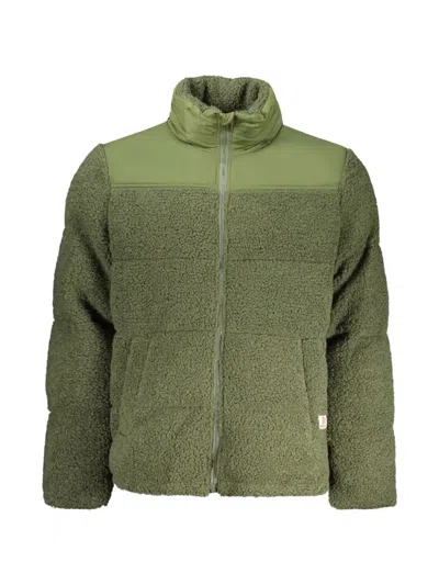 Rifle Teddy Panelled Jacket In Green
