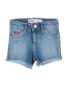 Rifle Toddler Girl Denim Shorts Blue Size 4 Cotton, Elastomultiester, Elastane In Blue