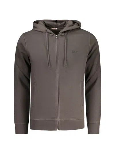 Rifle Zip-up Embroidered-logo Hoodie In Gray