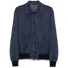 Rifugio Leather Outerwears In Blue
