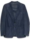 Rifugio Leather Outerwears In Blau