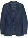 Rifugio Leather Outerwears In Blue