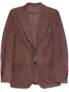 Rifugio Suede Blazer In Brown