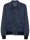 Rifugio Leather Outerwears In Blue