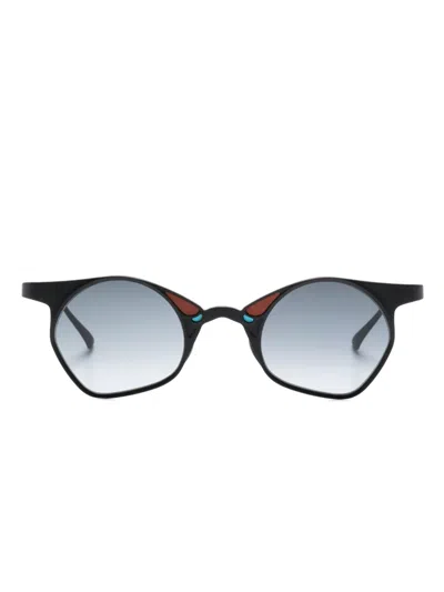 Rigards Hand-painted Sculpted-frame Glasses In Blue