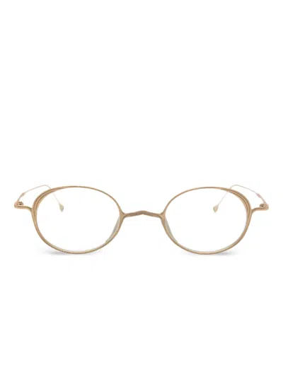 Rigards Oval-frame Glasses In Gold