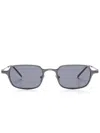 Rigards Rectangle-frame Sunglasses In 银色
