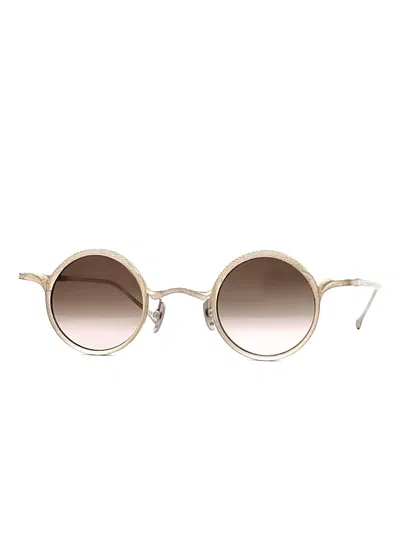 Rigards Round-frame Gradient Sunglasses In Neutral