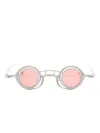 Rigards Round-frame Sunglasses In Silver
