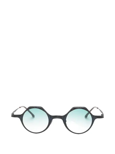Rigards Round-frame Sunglasses In Blue