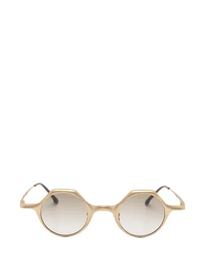 Rigards Round-frame Sunglasses In Gold