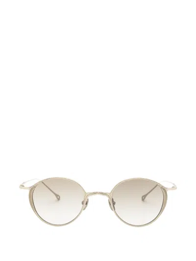 Rigards Round-frame Textured-finish Sunglasses In Gold