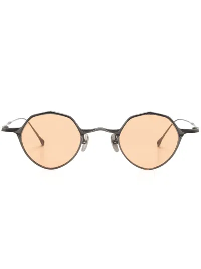 Rigards Tinted-lenses Round-frame Sunglasses In Grey