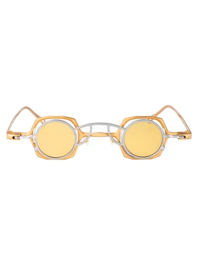 Rigards Titanium Sunglasses In Gold