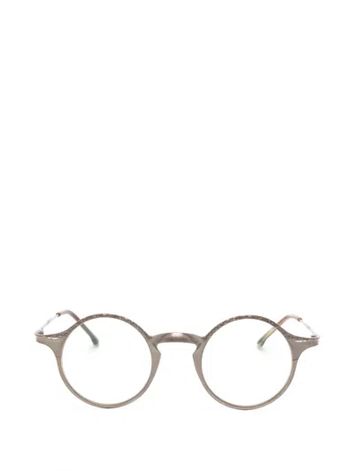 Rigards X Uma Wang Round-frame Glasses In Brown