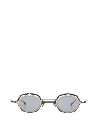Rigards X Ziggy Chen Geometric-frame Clip-on Glasses In Gray