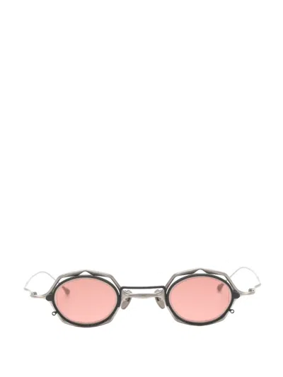 Rigards X Ziggy Chen Geometric-frame Clip-on Sunglasses In Grey