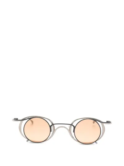 Rigards X Ziggy Chen Round-frame Clip-on Glasses In Silver
