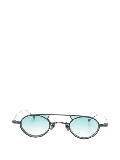 Rigards Ziggy Chen Clip-on Round-frame Glasses In Blue