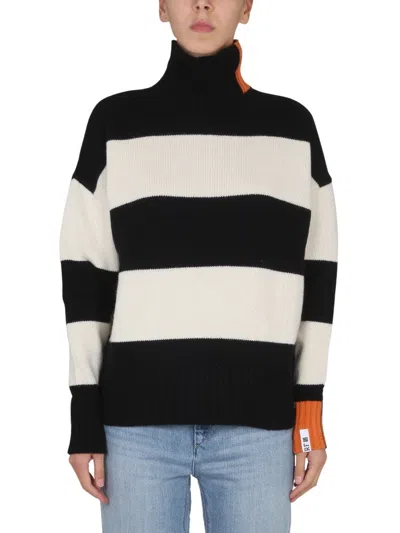 Right For High-neck Rugby Sweater In Multicolor