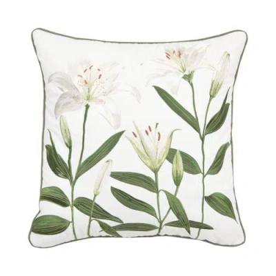 Rightside Designs Lily Pillow In Green