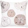 Rightside Designs Sand Dollar Neutrals Pillow In White
