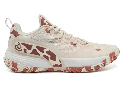 Pre-owned Rigorer Men's  Ar Battle 2 Sawmill Road Sneakers In Beige/burgundy In Multi