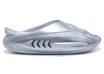 Pre-owned Rigorer Men's  Shark 2 Slide Sneakers In Silver