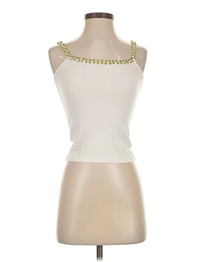 Pre-owned Rihoas Sleeveless Blouse In White