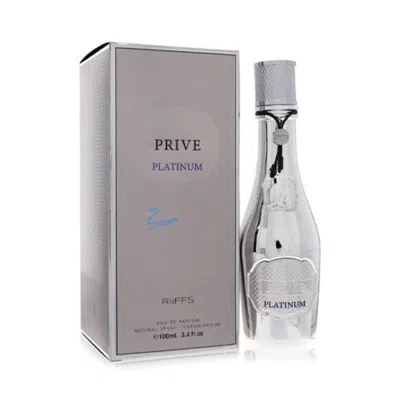 Riiffs Unisex Prive Platinum Edp Spray 3.38 oz Fragrances 6290171073673 In Gray