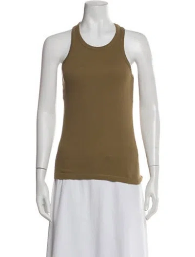 Pre-owned Rika Studios Crew Neck Sleeveless Top W/ Tags In Brown