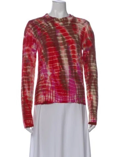 Pre-owned Rika Studios Merino Wool Tie-dye Print Sweater In Multi