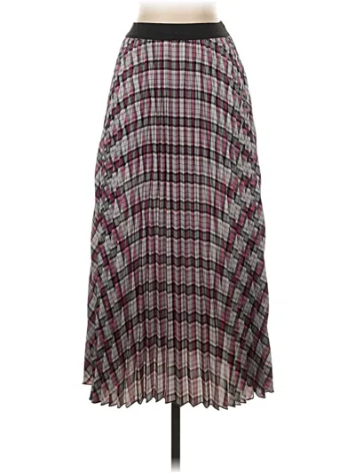 Pre-owned Riley & Rae Casual Skirt In Burgundy