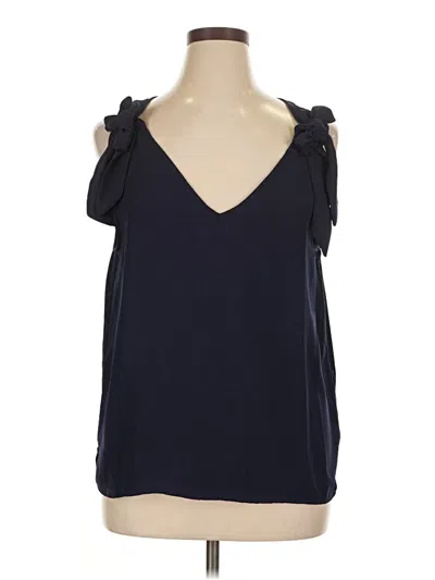 Pre-owned Riley & Rae Sleeveless Blouse In Blue