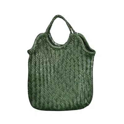 Rimini Women's Hand Woven Hand Woven Tote - Green
