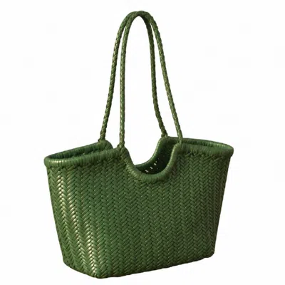 Rimini Women's Hand Woven Shooper - Green