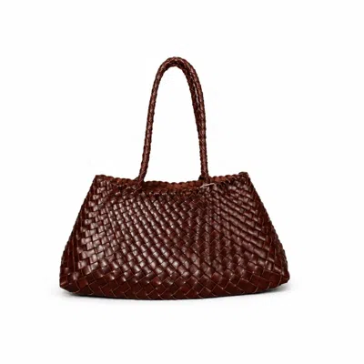 Rimini Women's Hand Woven Shoulder Bag - Brown
