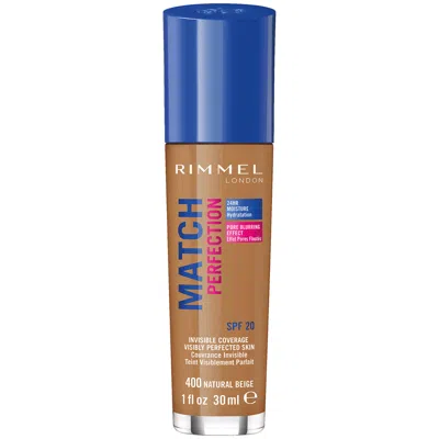 Rimmel London Spf 20 Match Perfection Foundation 30ml (various Shades) - Natural Beige